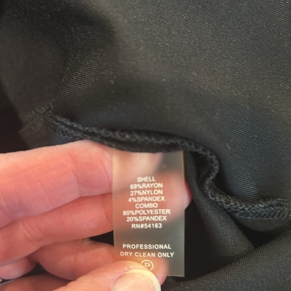 Calvin Klein black illusion long sleeve dress size 4 - Picture 11 of 11